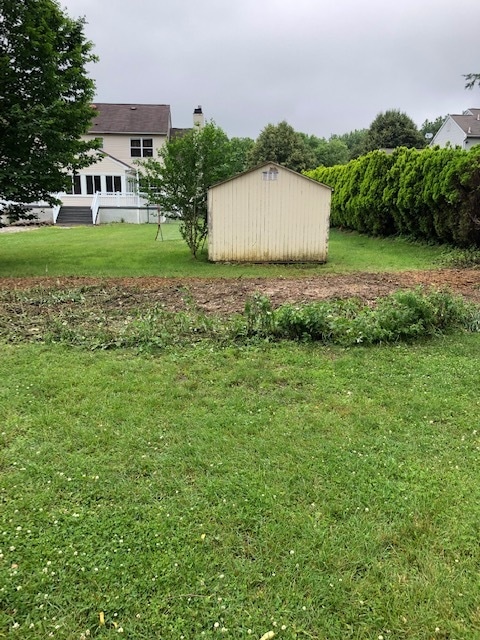 Customer 2 lawn care (before)