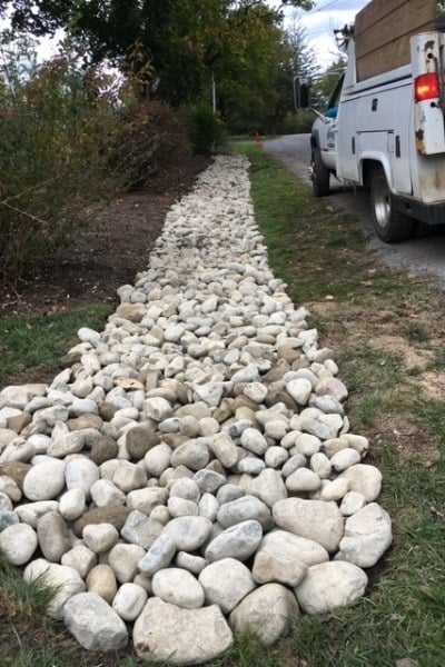 Drainage - stones
