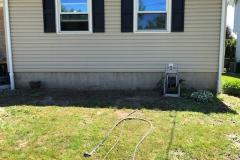 Foundation plantings (before)