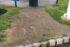 Hardscape walkway (before)