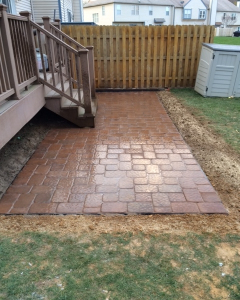 Paver patio