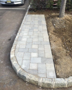 Paver area- parking lot